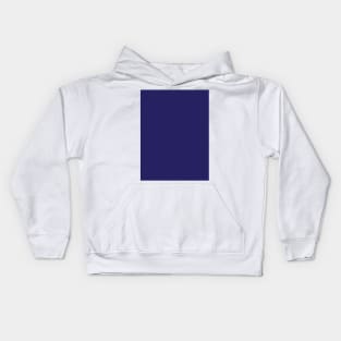 Pretty Simple Solid Dark Blue Kids Hoodie